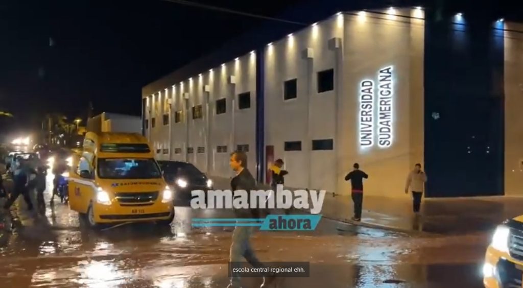 Olhar 67 - Telhado de Universidade desaba com chuvas intensas em Pedro Juan Caballero (PY)