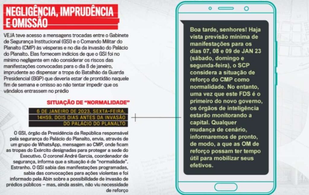 Olhar 67 - Negligência e Incompetência do governo federal culminaram em vandalismo do dia 8 de janeiro em Brasília, revela revista